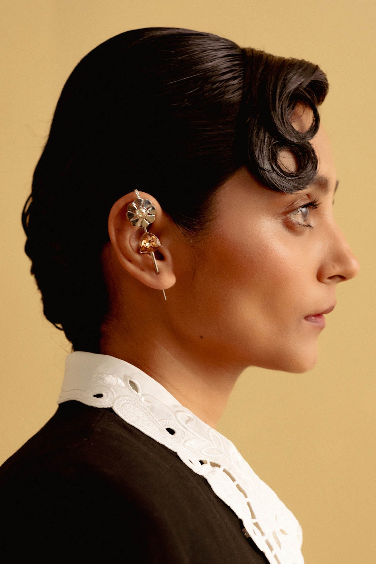 Buy Silver Smoky Topaz Earrings For Women Online at ScrollnShops